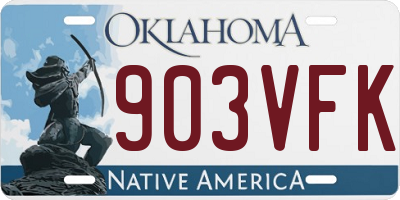 OK license plate 903VFK