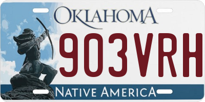 OK license plate 903VRH