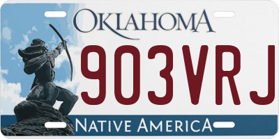 OK license plate 903VRJ