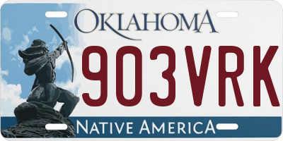 OK license plate 903VRK