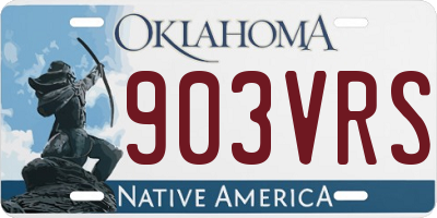 OK license plate 903VRS