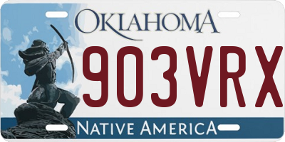 OK license plate 903VRX