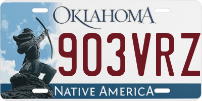 OK license plate 903VRZ