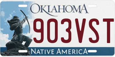 OK license plate 903VST