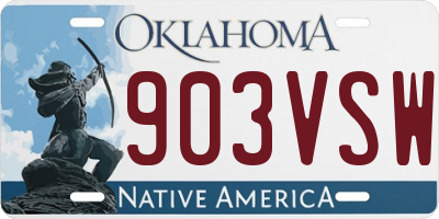 OK license plate 903VSW