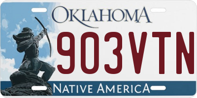 OK license plate 903VTN