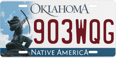 OK license plate 903WQG