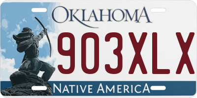 OK license plate 903XLX
