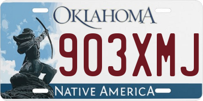 OK license plate 903XMJ