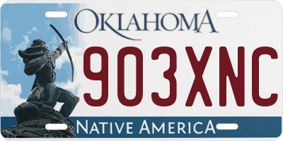 OK license plate 903XNC