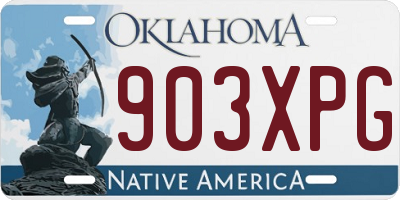 OK license plate 903XPG