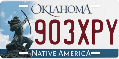 OK license plate 903XPY