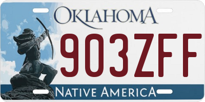 OK license plate 903ZFF