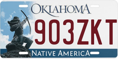 OK license plate 903ZKT