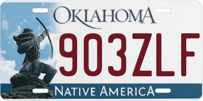 OK license plate 903ZLF