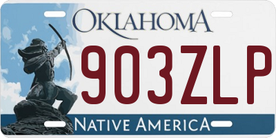 OK license plate 903ZLP