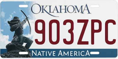 OK license plate 903ZPC