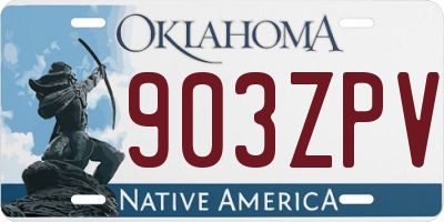 OK license plate 903ZPV