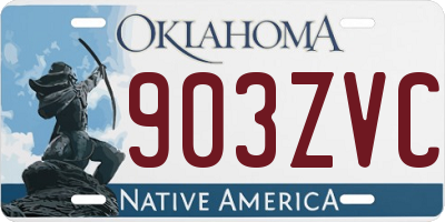 OK license plate 903ZVC
