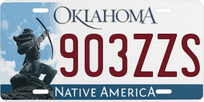 OK license plate 903ZZS