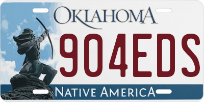 OK license plate 904EDS