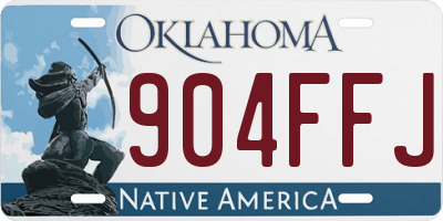 OK license plate 904FFJ