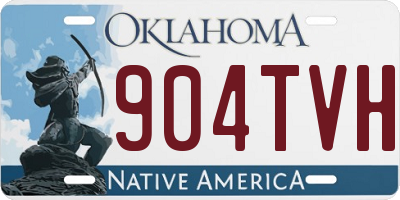 OK license plate 904TVH