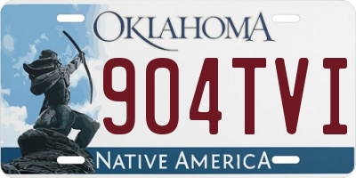 OK license plate 904TVI