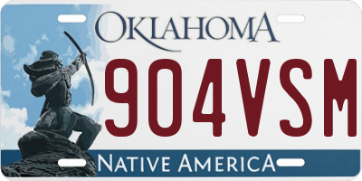 OK license plate 904VSM