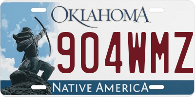 OK license plate 904WMZ