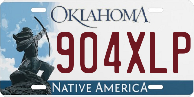 OK license plate 904XLP