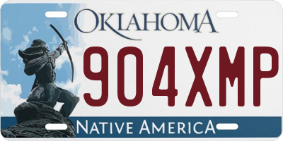 OK license plate 904XMP