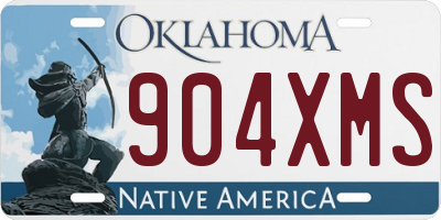 OK license plate 904XMS