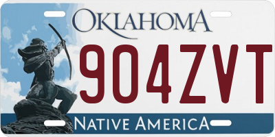 OK license plate 904ZVT