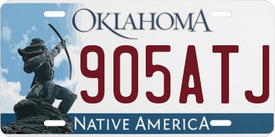 OK license plate 905ATJ