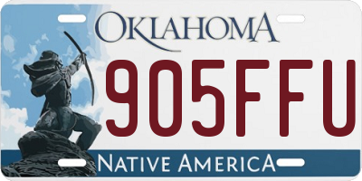OK license plate 905FFU