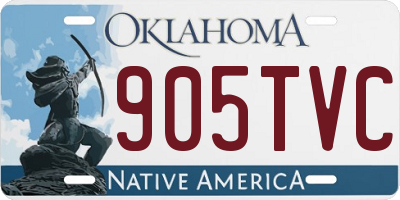 OK license plate 905TVC
