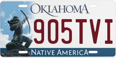 OK license plate 905TVI