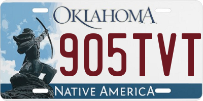 OK license plate 905TVT