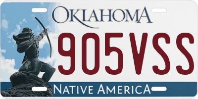 OK license plate 905VSS