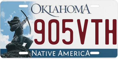 OK license plate 905VTH