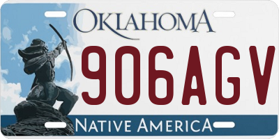 OK license plate 906AGV