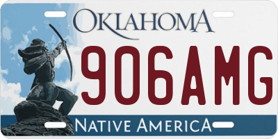 OK license plate 906AMG