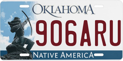 OK license plate 906ARU
