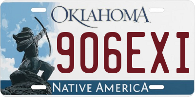 OK license plate 906EXI