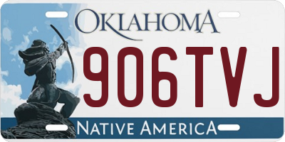 OK license plate 906TVJ