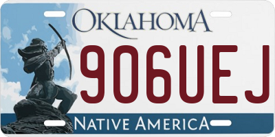 OK license plate 906UEJ