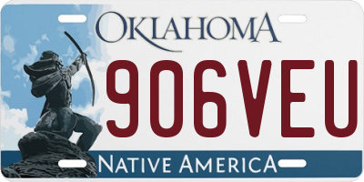 OK license plate 906VEU