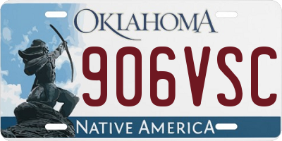 OK license plate 906VSC