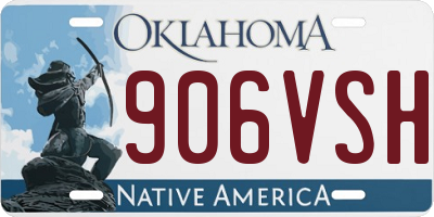 OK license plate 906VSH